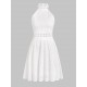 Eyelet Skate Floral Trim Broderie Anglaise Mini Dress