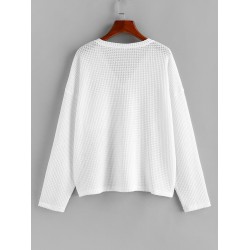 Drop Shoulder Chest Pocket Slouchy Knitwear