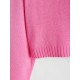 Quarter Zip Colorblock Cropped Sweater